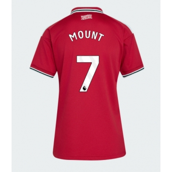 Manchester United Mason Mount #7 Maglia Gara Casa Repliche 2026-27 Donna Maniche Corte